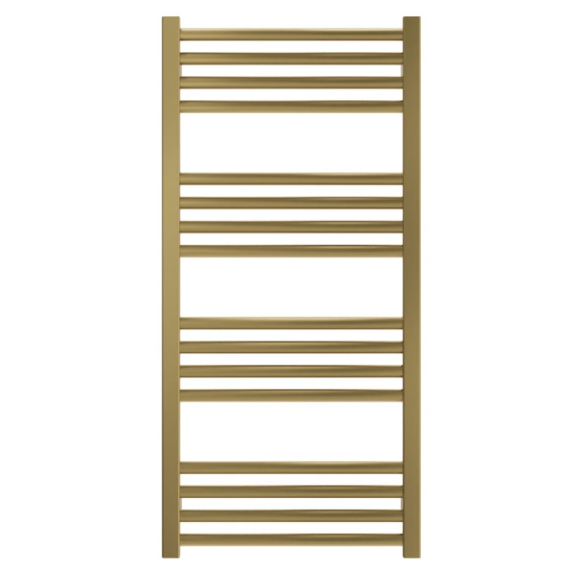 Cutout image of Crosswater MPRO Brushed Brass 900mm Heated Towel Rail